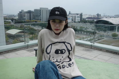 Noddles Dog Long Sleeve T-shirt [Sand]